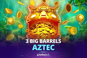 Playtech : 3 Big Barrels Aztec - MOTO128